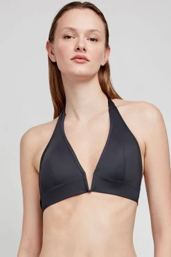 Top bikini sin aro y relleno extraíble negro
