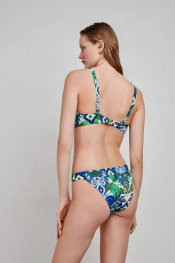 Top bikini triangular estampado tribal