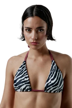 Top bikini triangular Wild cebra