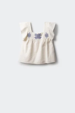 Top bordados para niña