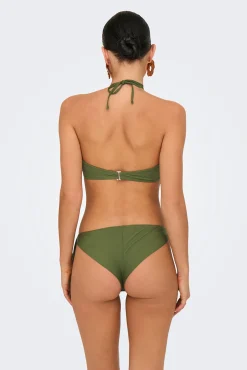 Top de bikini bandeau verde