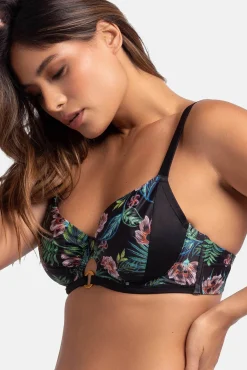 Top de bikini flores