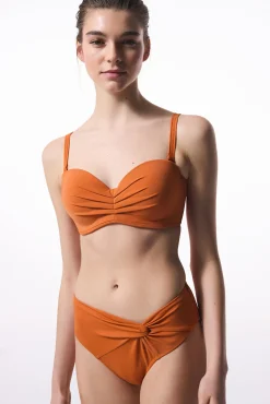 Top de bikini naranja