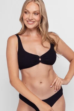 Top de bikini negro