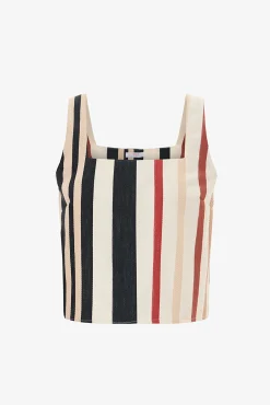 Top de bikini print étnico