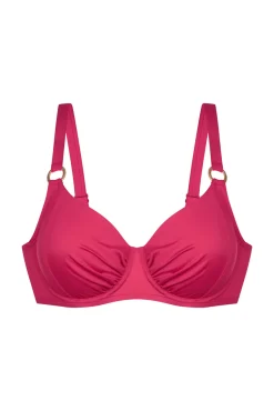 Top de bikini rosa
