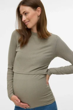 Top de cuello alto maternity y lactancia