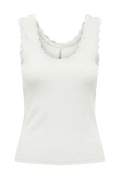 Top de lurex cuello redondo escotado