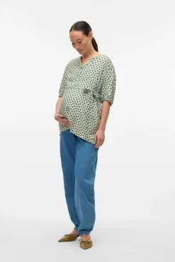 Top de manga corta maternity y lactancia
