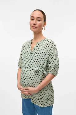 Top de manga corta maternity y lactancia