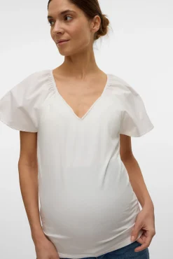 Top de manga corta maternity