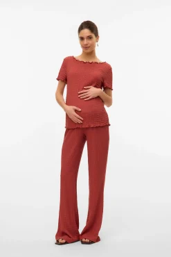 Top de manga corta maternity