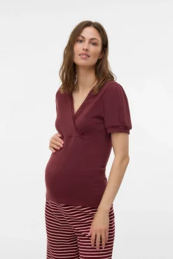 Top de manga corta maternity y lactancia