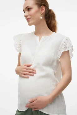 Top de manga corta maternity y lactancia