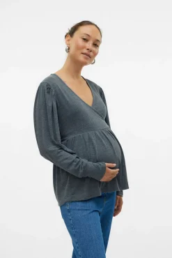 Top de manga larga maternity y lactancia