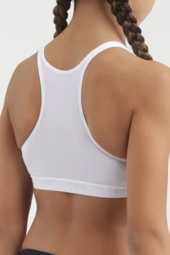 Top de niña estilo deportivo en color blanco