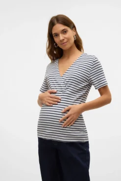 Top de punto maternity lactancia