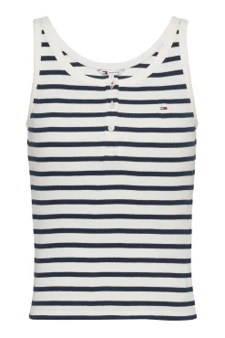 Top de rayas de mujer Tommy Jeans