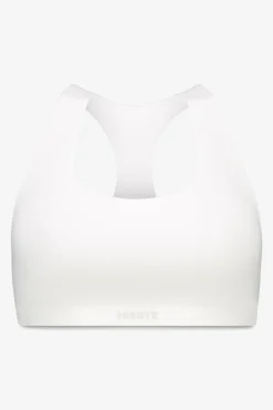 Top deportivo seamless canalé blanco