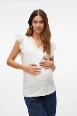 Top escote cruzado maternity y lactancia