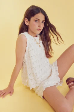 Top punto niña