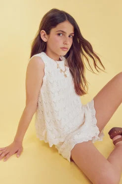 Top punto niña