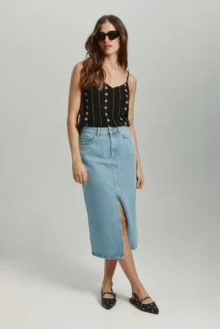 Top regular fit tirantes