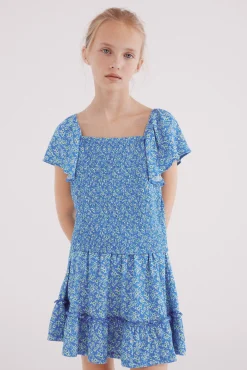 Top volantes estampado niña
