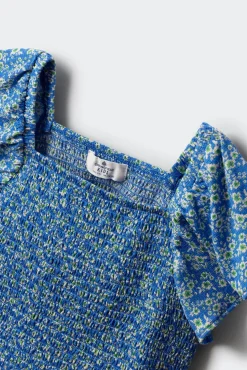 Top volantes estampado niña