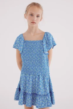 Top volantes estampado niña