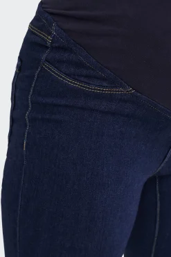 Vaquero skinny premamá barriga alta.