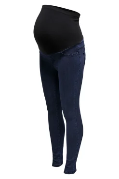 Vaquero skinny premamá barriga alta.