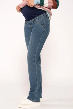 Vaqueros premamá rectos barriga alta