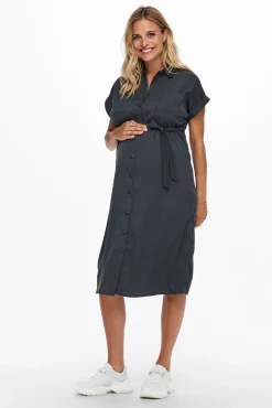 Vestido camisero liso maternity