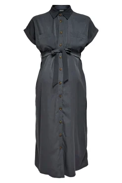 Vestido camisero liso maternity