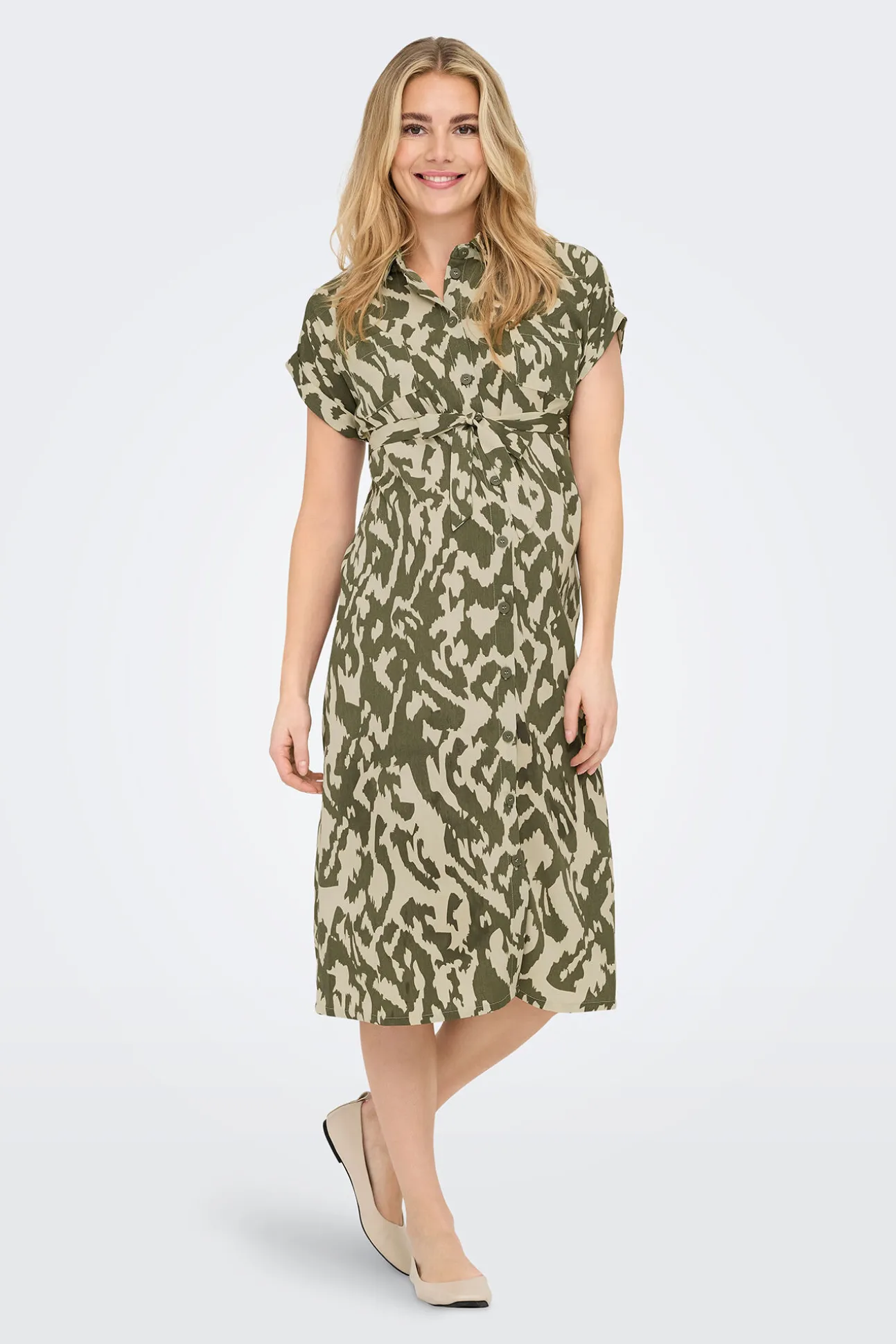 Vestido camisero maternity