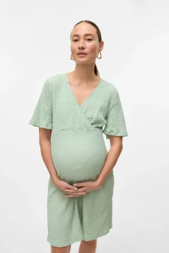 Vestido corto de manga corta maternity y lactancia