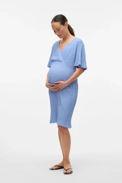 Vestido corto de manga corta maternity y lactancia