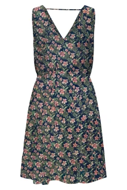 Vestido corto de tirantes anchos