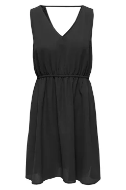 Vestido corto de tirantes anchos