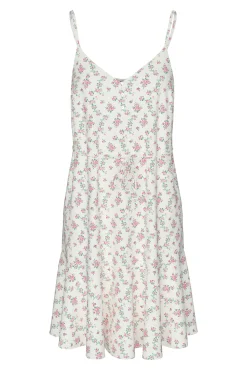 Vestido corto de tirantes fluido