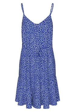 Vestido corto de tirantes fluido