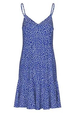 Vestido corto de tirantes fluido