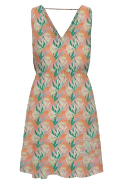 Vestido corto de tirantes anchos