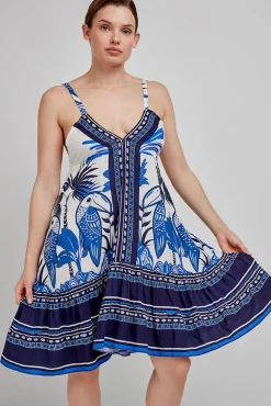 Vestido corto estampado