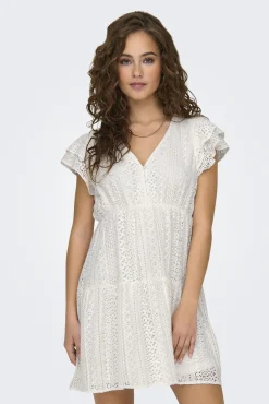 Vestido corto manga corta