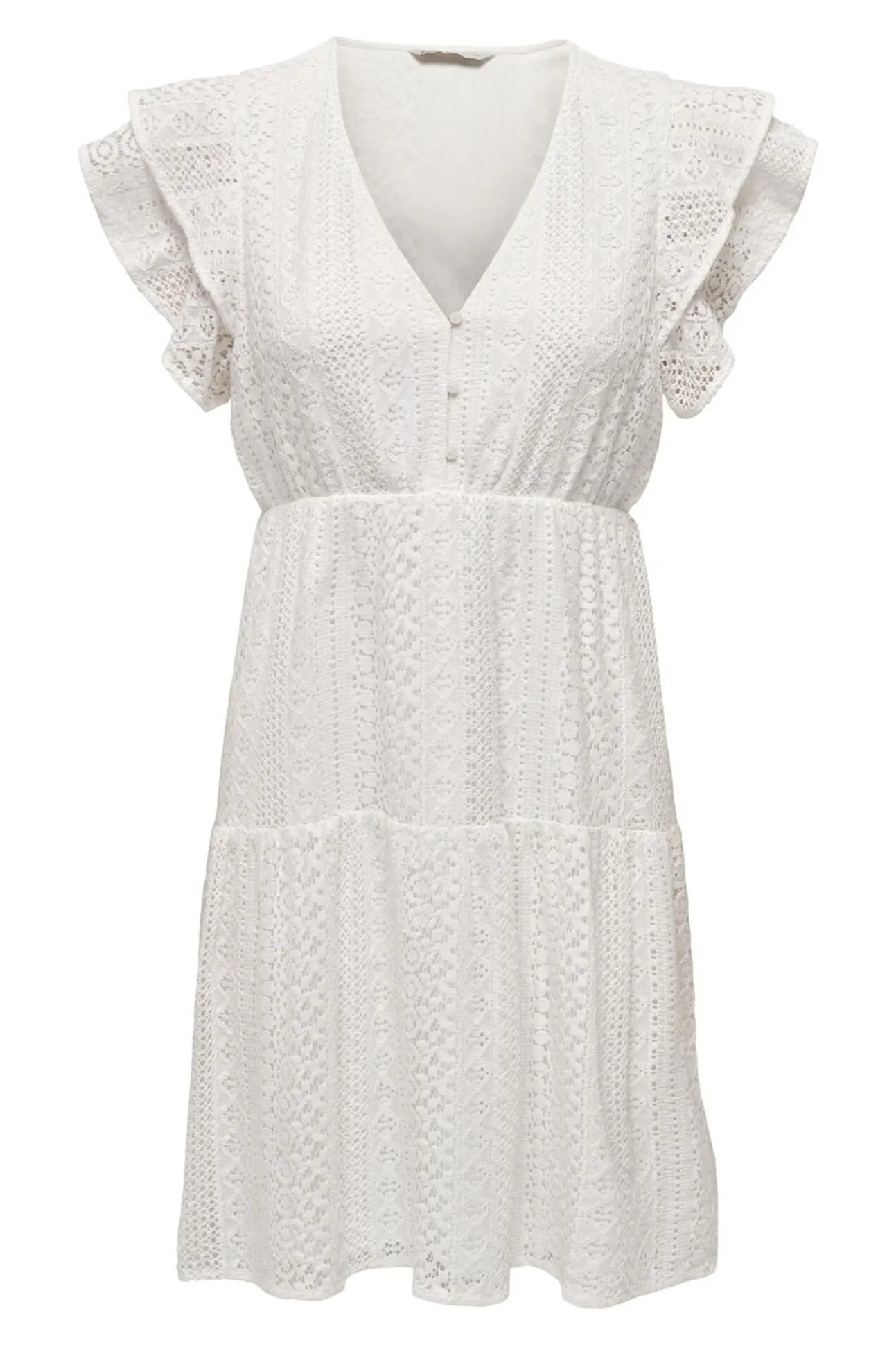 Vestido corto manga corta