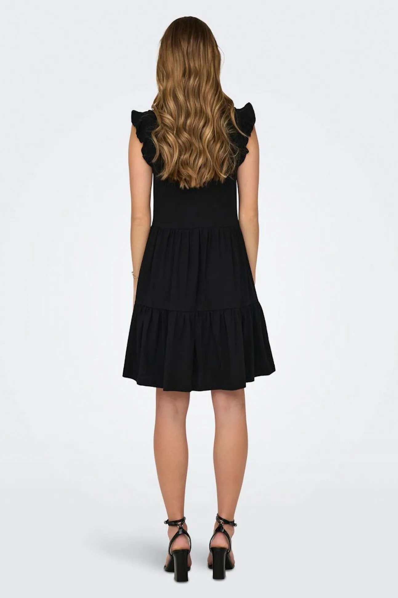 Vestido corto manga corta