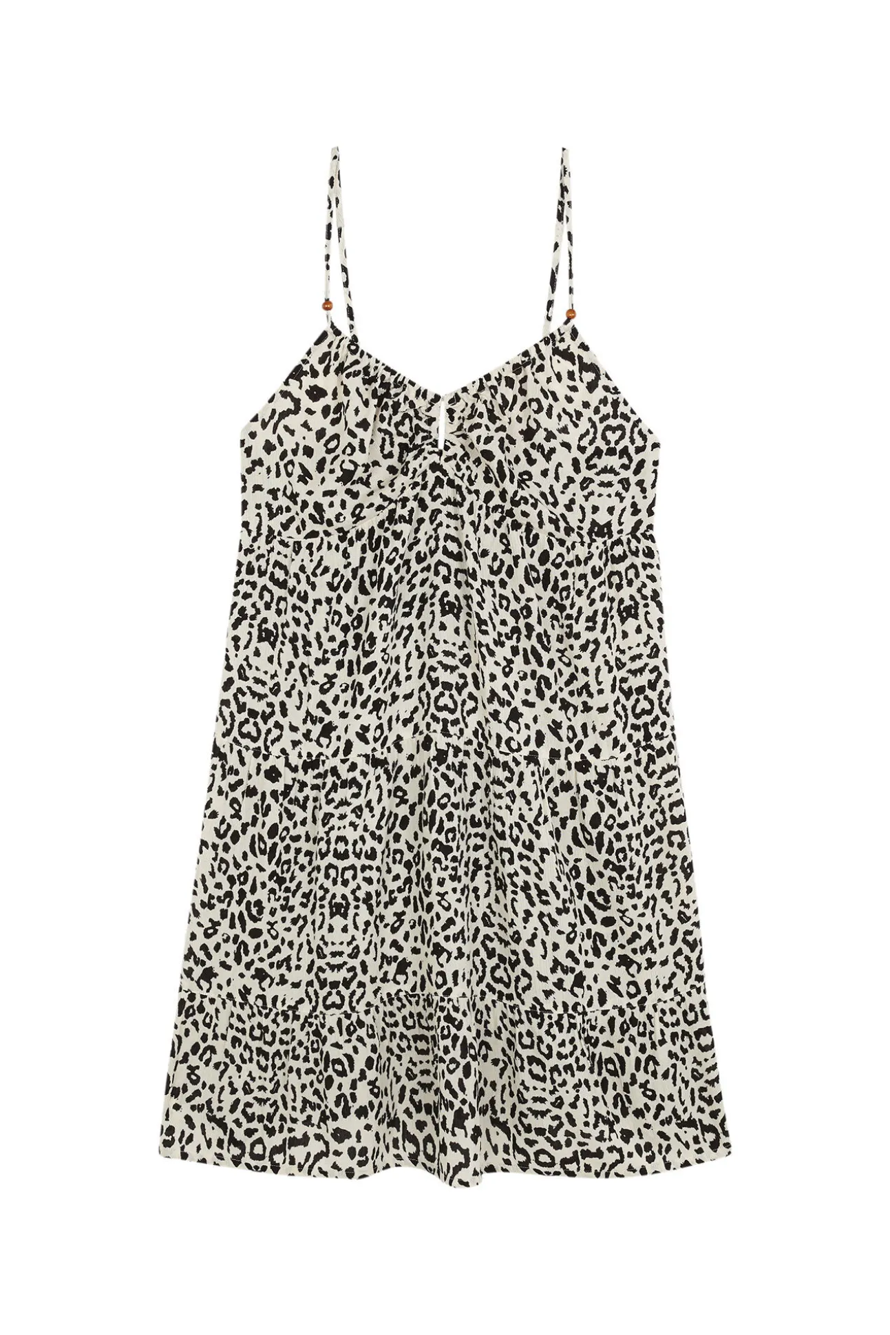 Vestido corto tirantes animal print