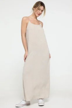 Vestido de lino largo